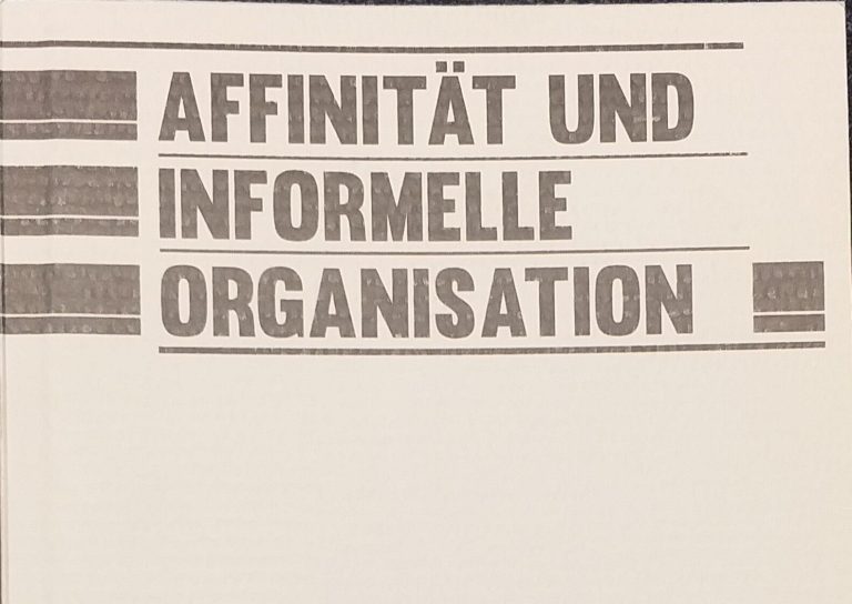 Hourriya n°2 – Affinität und informelle organisation